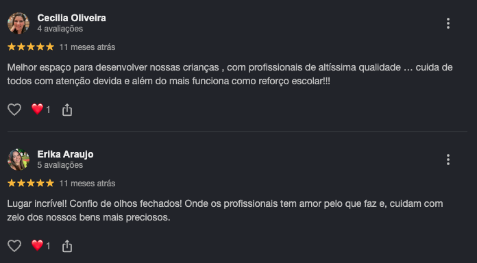 Depoimento real de família no Google 2