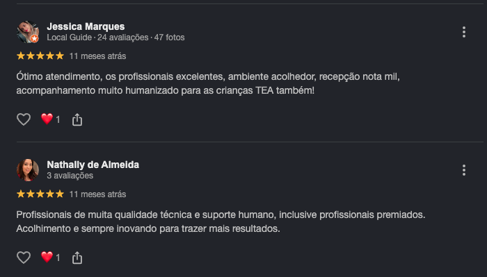 Depoimento real de família no Google 3